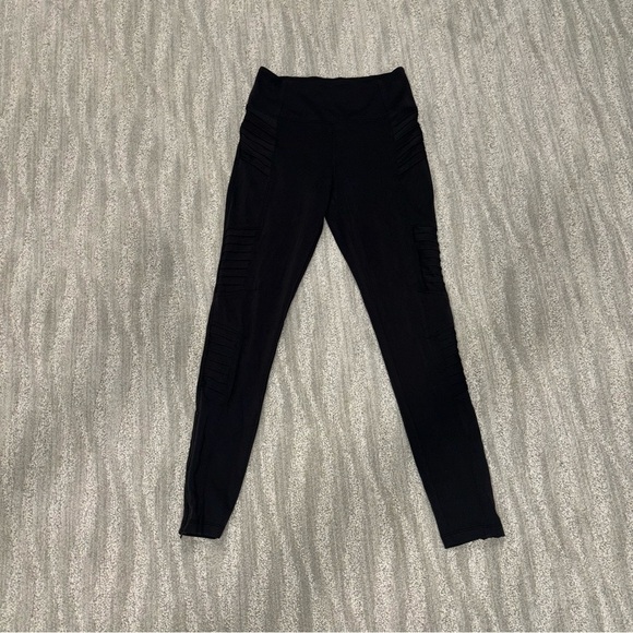 Athleta Women’s Delancey Motto Tight Black Zip Ankles Size S - Picture 2 of 5